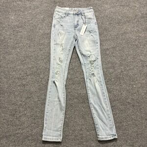 Rue21 Ultimate Stretch Jegging Womens Size 0 Distressed Light Denim High Rise